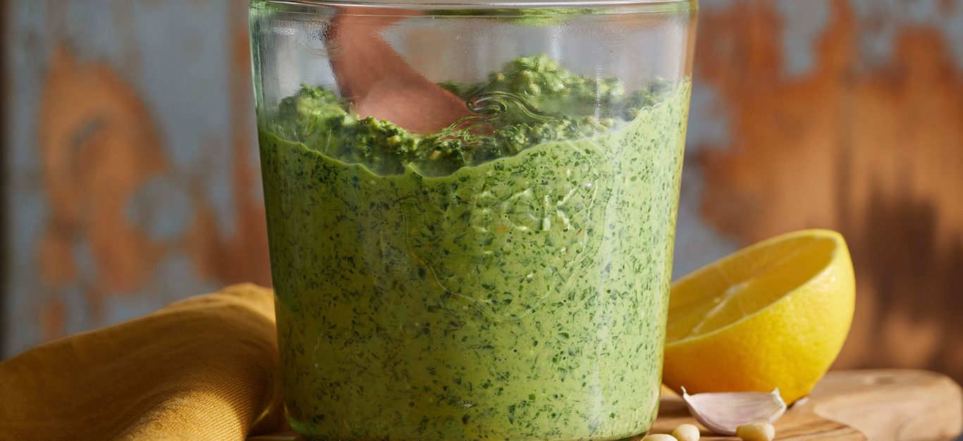 Carrot Top Pesto - Forks Over Knives