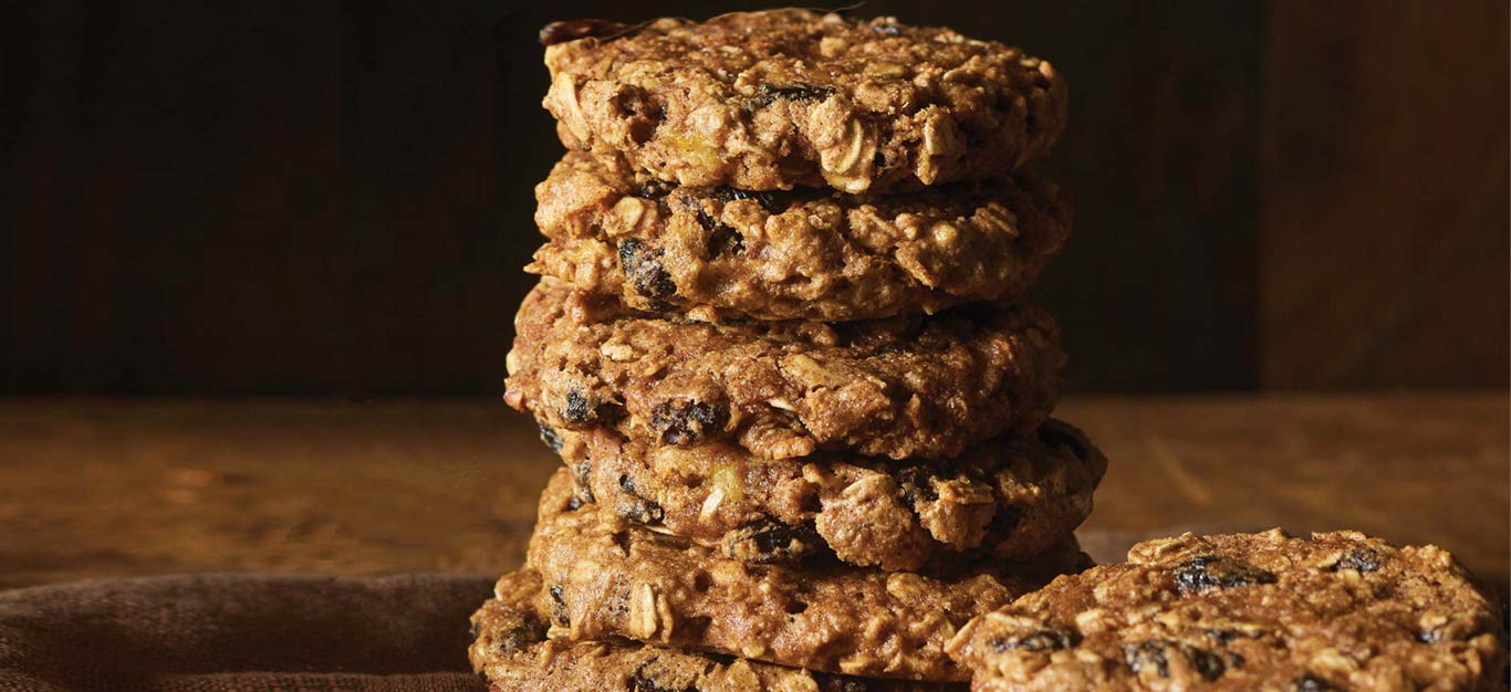 Chewy Apple-Raisin Oatmeal Cookies - Recipe Forks Over Knives
