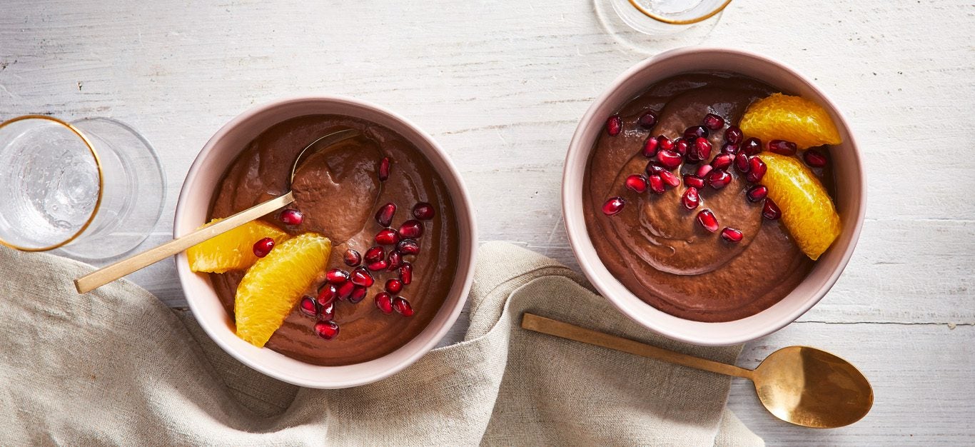Jeweled Avocado-Chocolate Pudding - Forks Over Knives