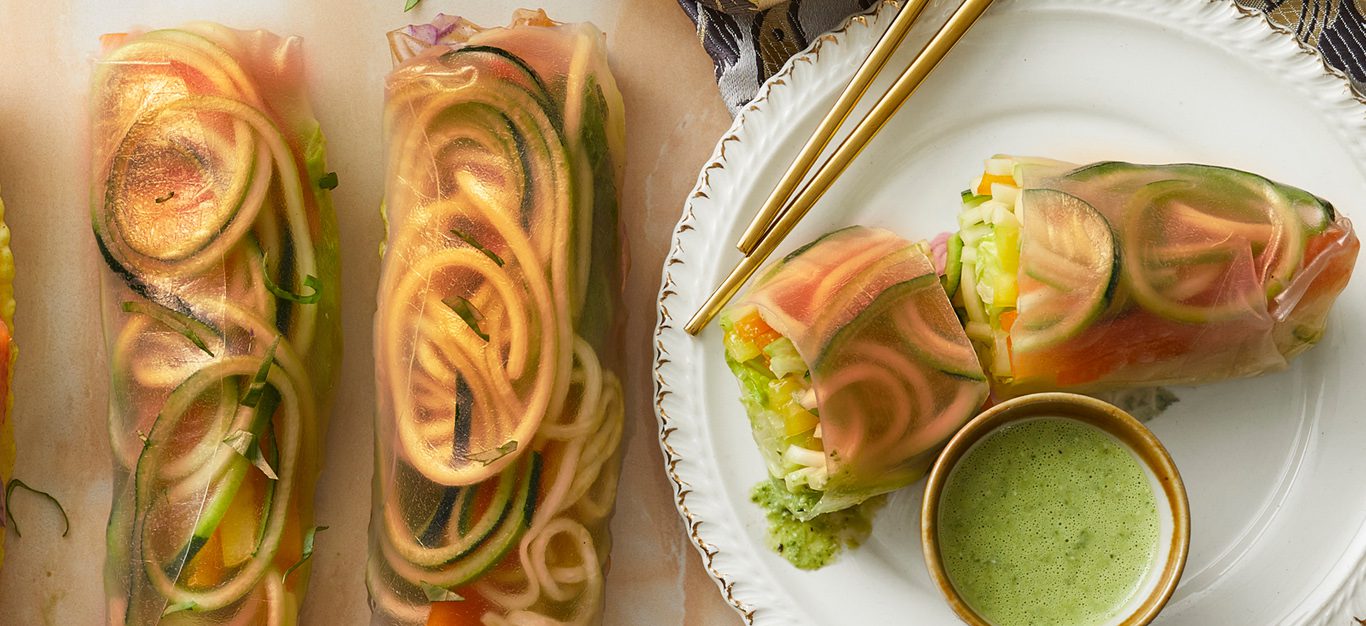zoodle summer rolls
