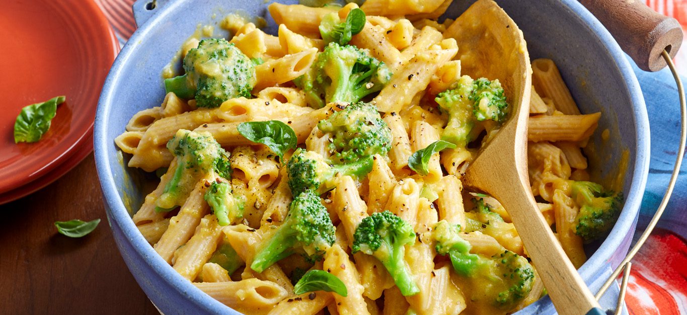 butternut broccoli vegan mac and cheese