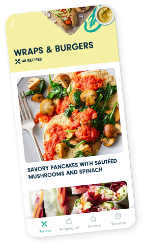 Forks Over Knives Recipe App Category View