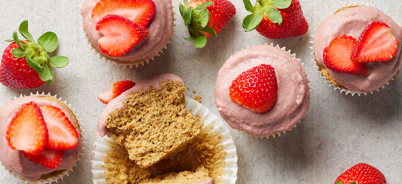 Vegan Strawberry Cupcakes