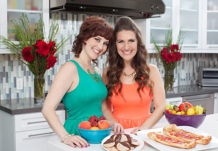 Headshot of Jenny Engel and Heather Goldberg, founders of Spork Foods