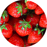 Strawberries to represent the fruit category of the Forks Over Knives plant-based diet