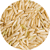 Rice to represent the whole grains category of the Forks Over Knives plant-based diet