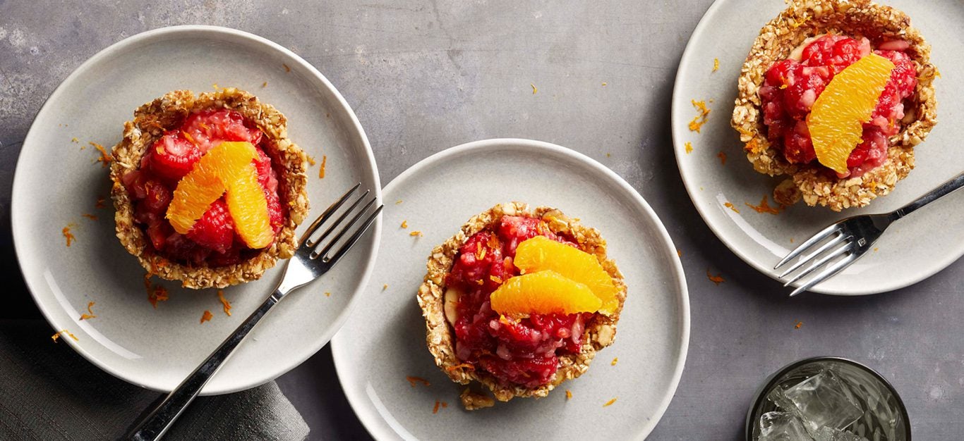 Mixed Fruit Tartlets with Raw Date and Nut Crust - Forks Over Knives