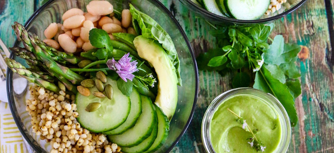 Green Goddess Bowl with Grains Forks Over Knives