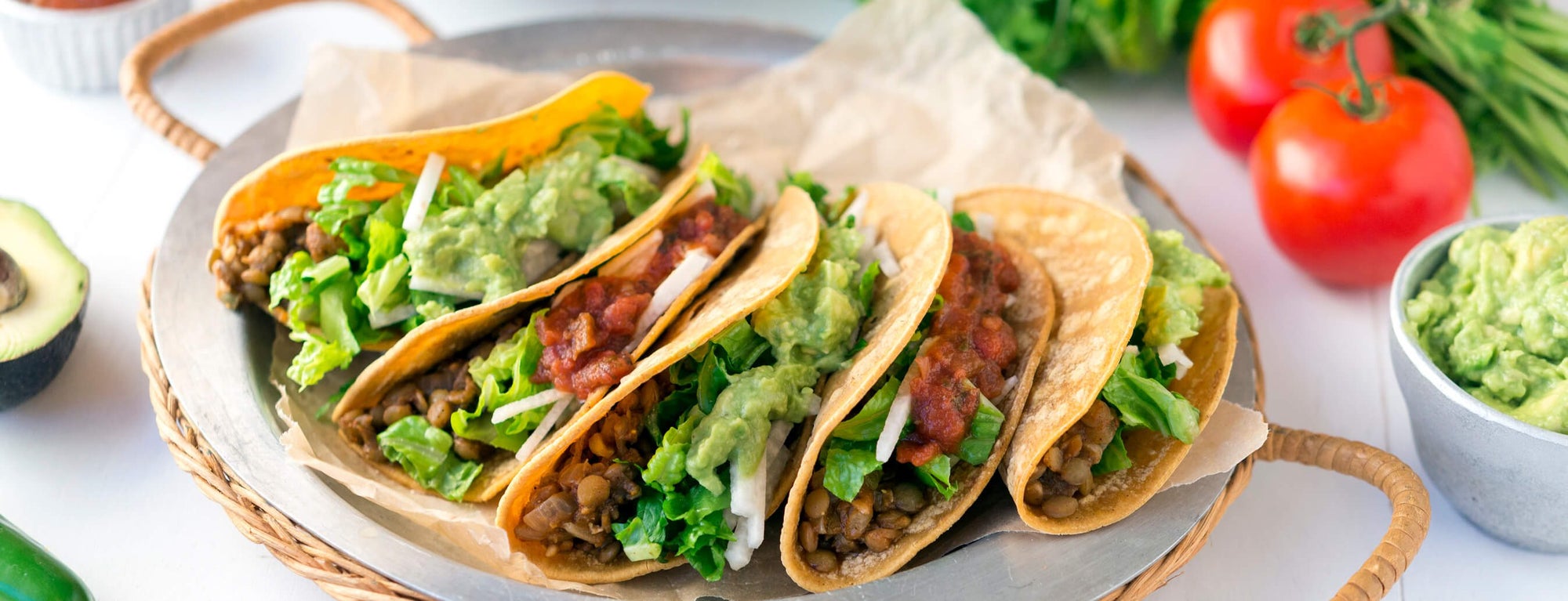 Tucson Spicy Lentil Tacos - Forks Over Knives