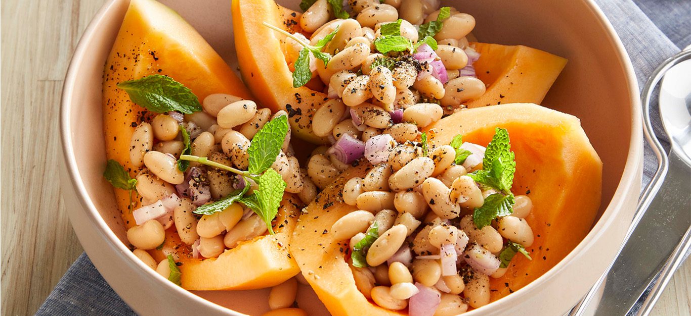 Melon and White Bean Salad - Forks Over Knives