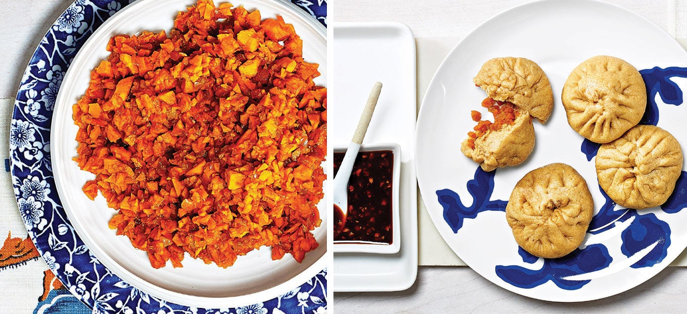 FiveSpice Kabocha Squash Bao Bun Filling Recipe Forks Over Knives