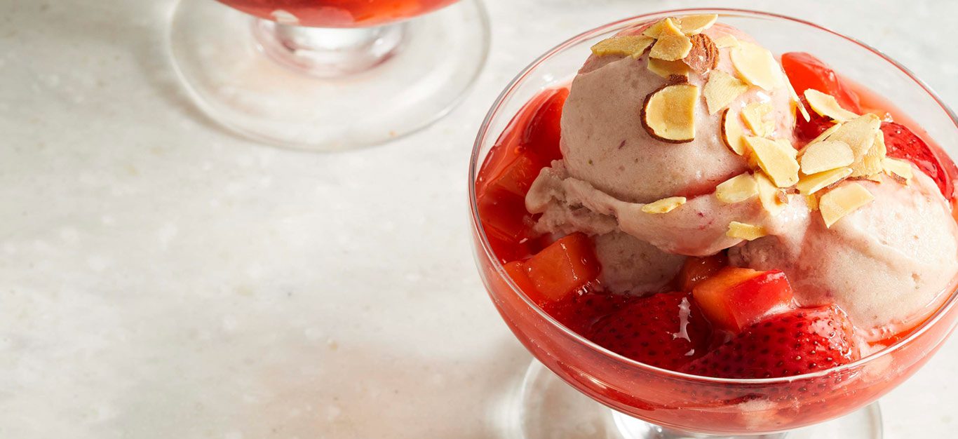 Strawberry Nice Cream Sundaes - Forks Over Knives