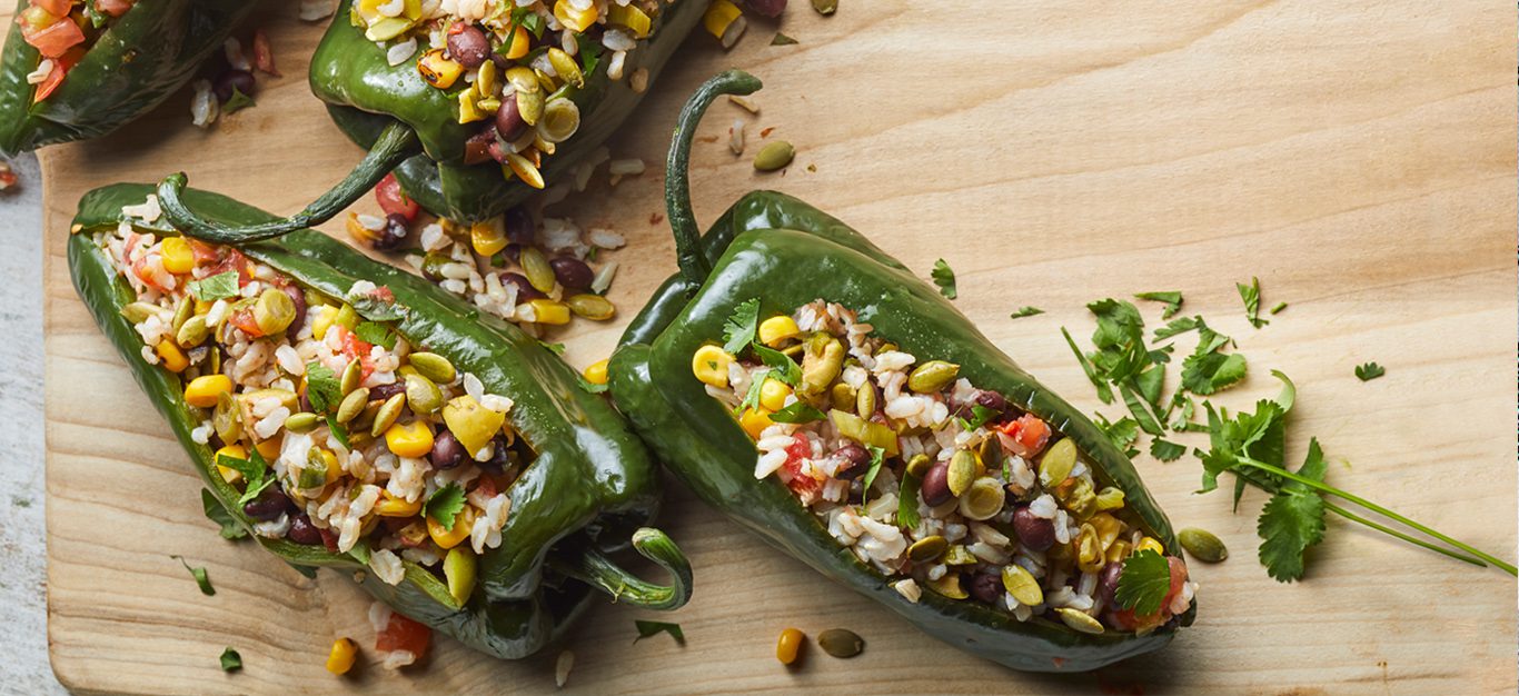 Stuffed Poblano Chile Peppers - Forks Over Knives
