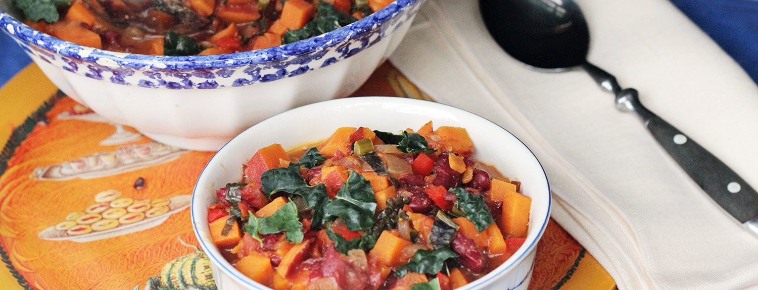 Sweet Potato Chili with Kale - Forks Over Knives