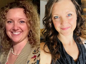 Jo Pronger Faulkner before and after going vegan for lupus
