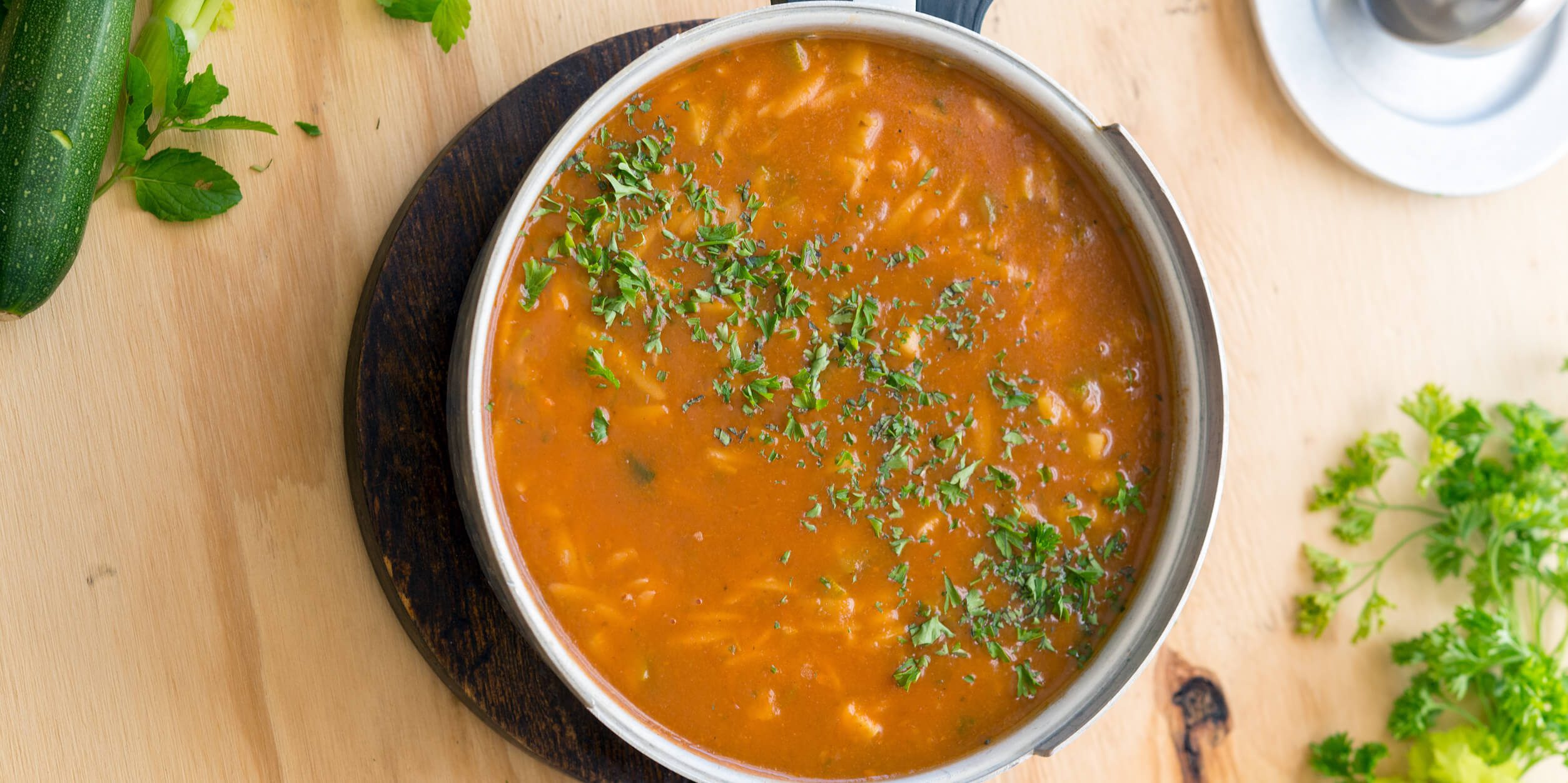 모로칸 토마토 오르조 수프