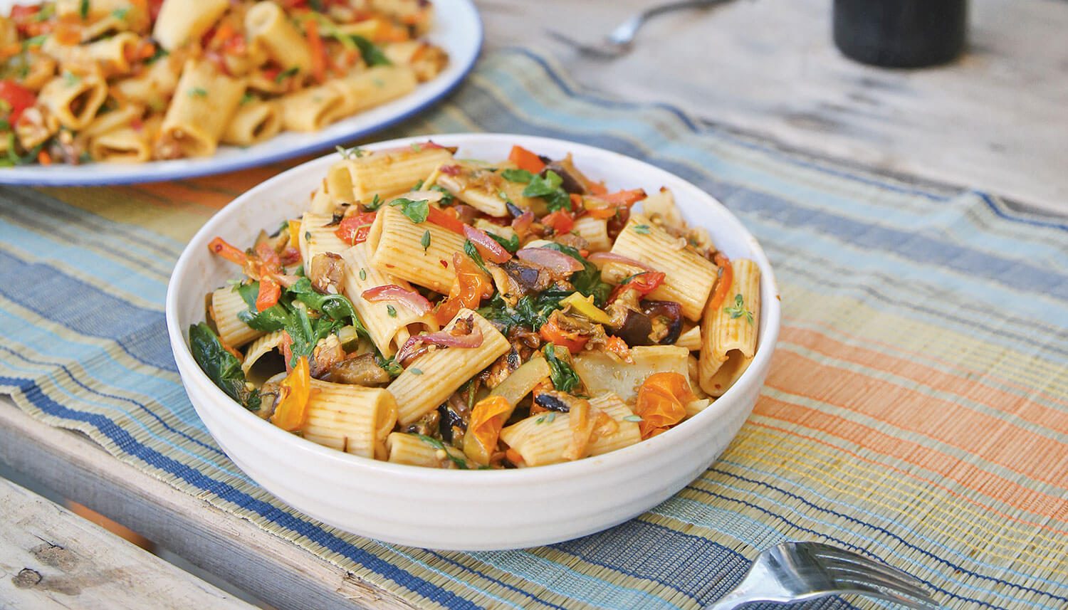 Roasted Veggie Pasta Recipe - Forks Over Knives