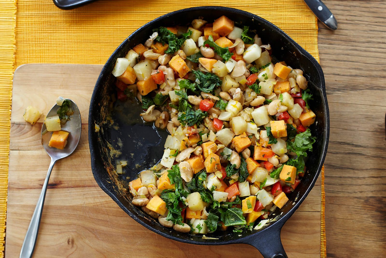 Vegetable White Bean Hash