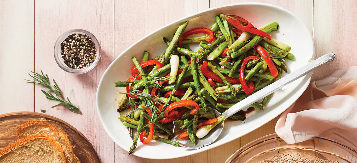 Roasted Asparagus with Tarragon and Balsamic