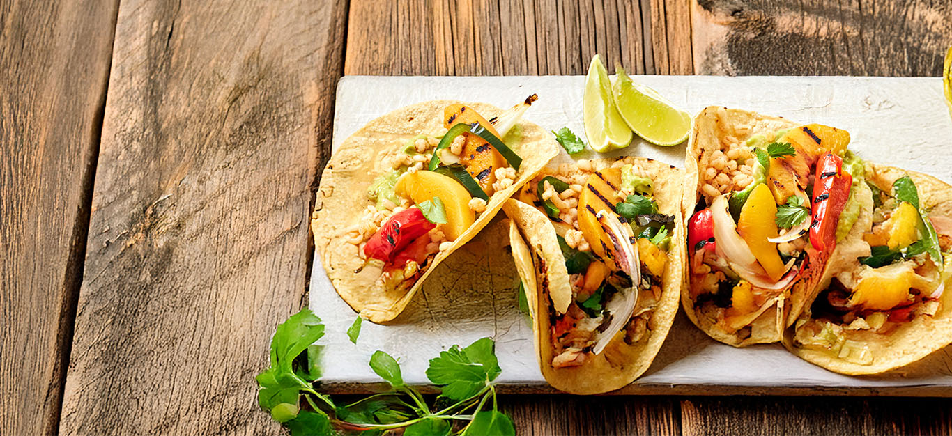 Peach and Pepper Tacos