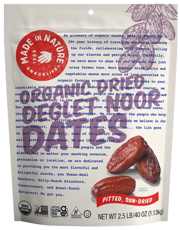 Organic Deglet Noor Dates from Costco