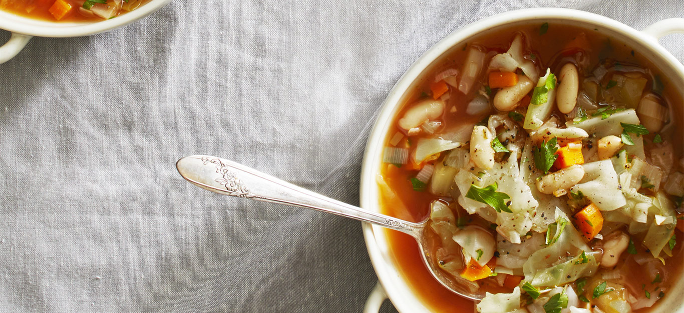 Green Cabbage and White Bean Soup Recipe - Forks Over Knives