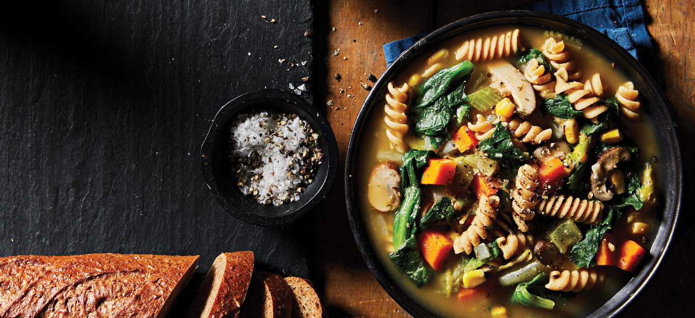 Creamy Vegetable Soup with Escarole