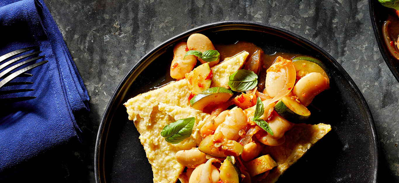 Calabrian Chile Beans and Polenta