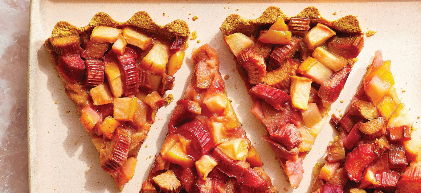 Rhubarb and Pear Tart