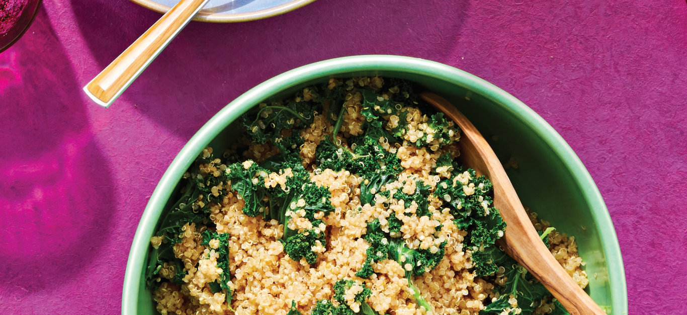 Herbed Quinoa with Kale Recipe - Forks Over Knives