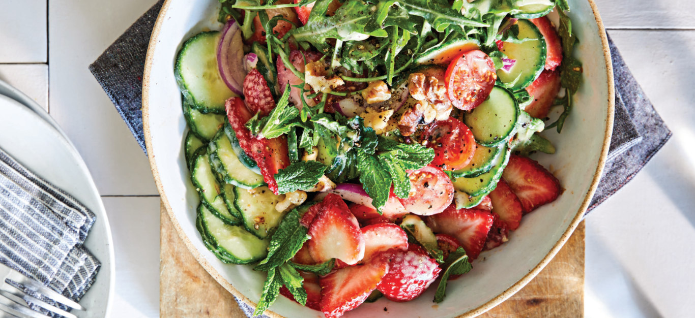 10-Minute Strawberry Cucumber Salad