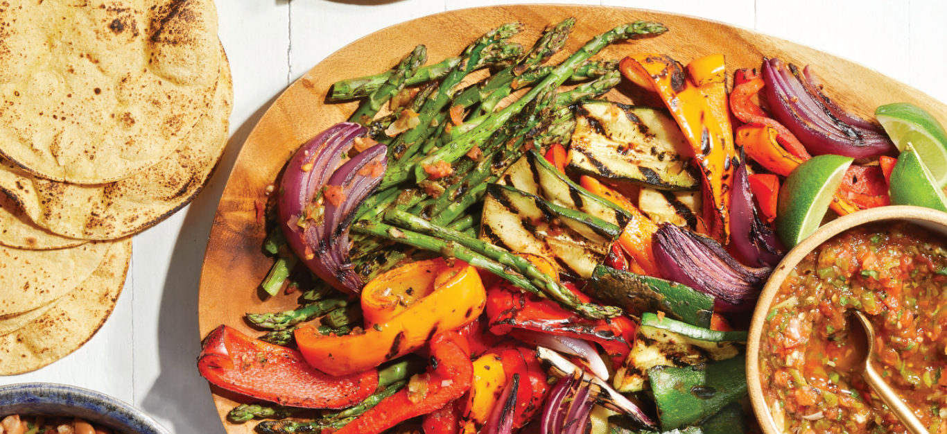Grilled Fajita Platter with Smoky Tomato Salsa