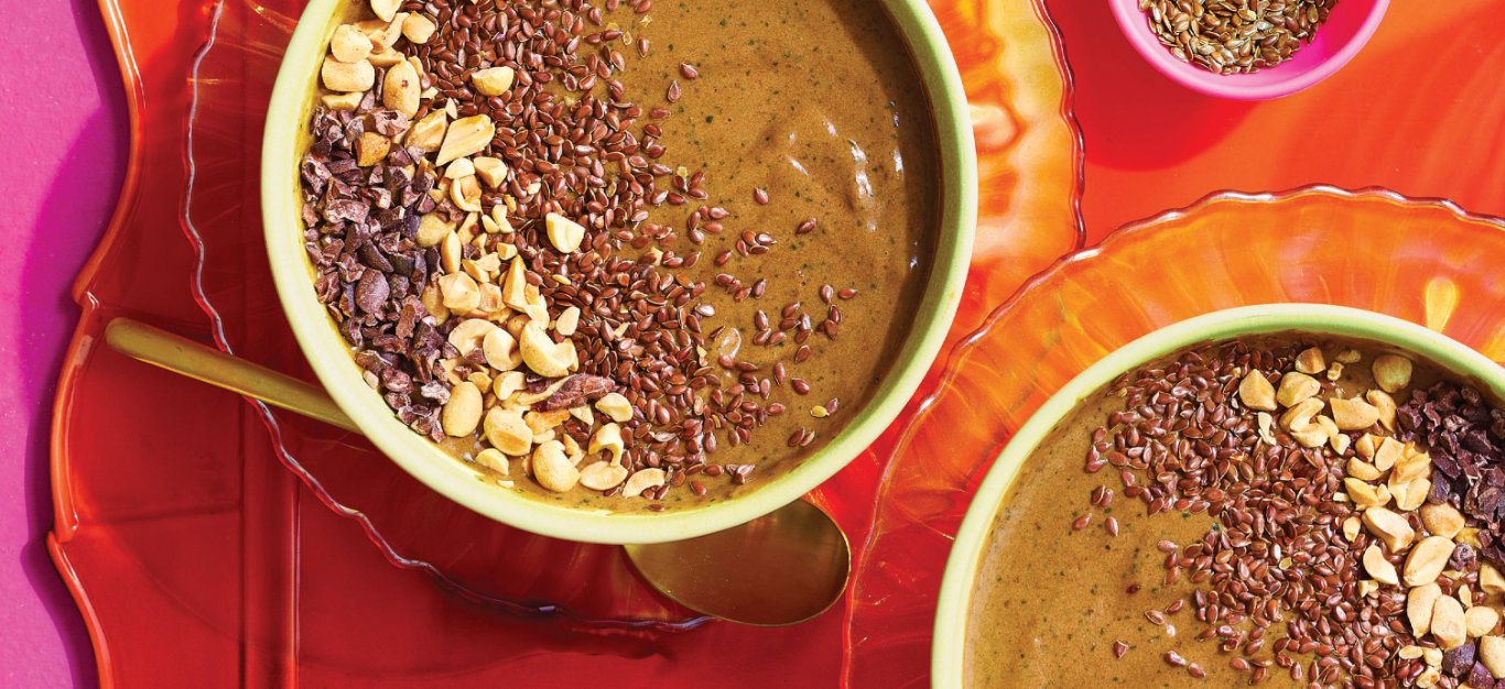 Chocolate Peanut Butter Smoothie Bowls
