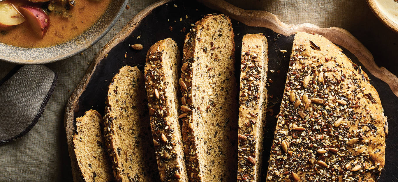 Seed Bread with Wild Rice and Herbs