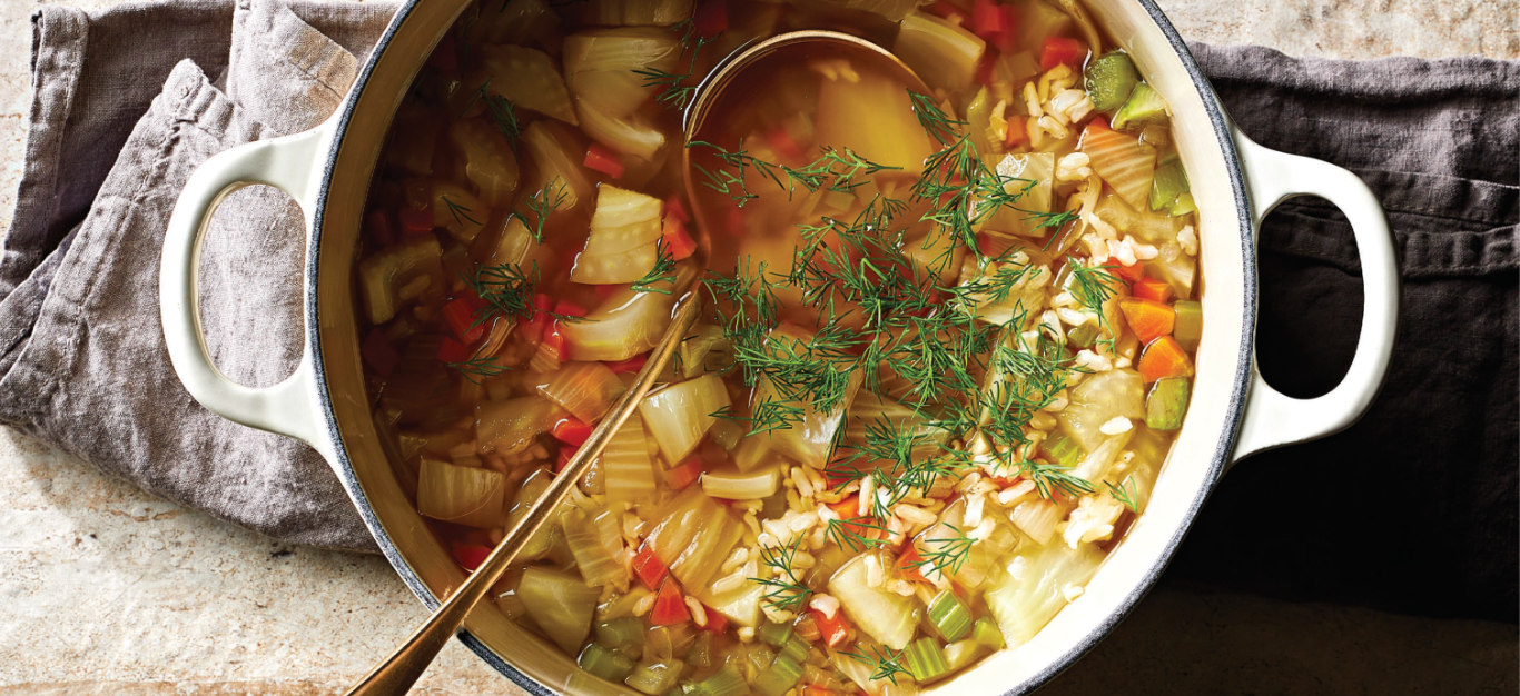 Vegan Chicken and Rice Soup
