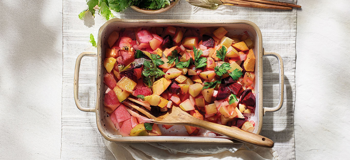 Baked Vegan Red Flannel Hash