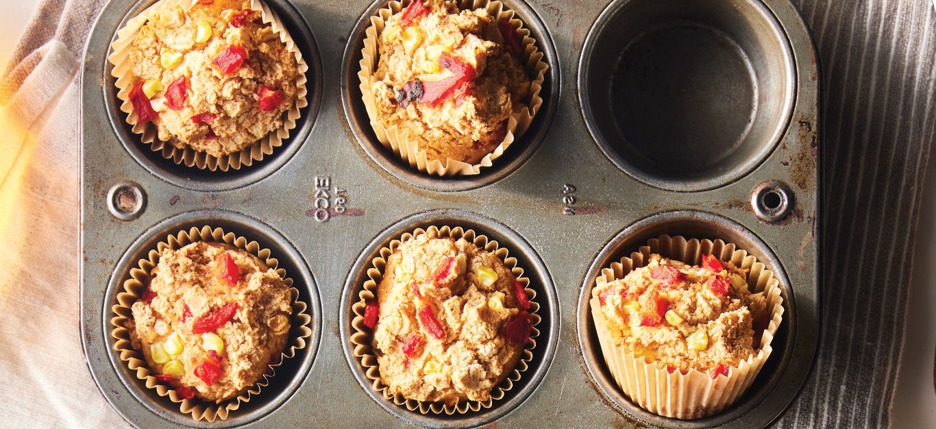 Confetti Cornmeal Muffins