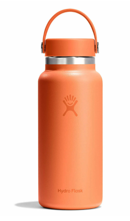 Orange 32-oz wide mouth Hydro Flask bottle