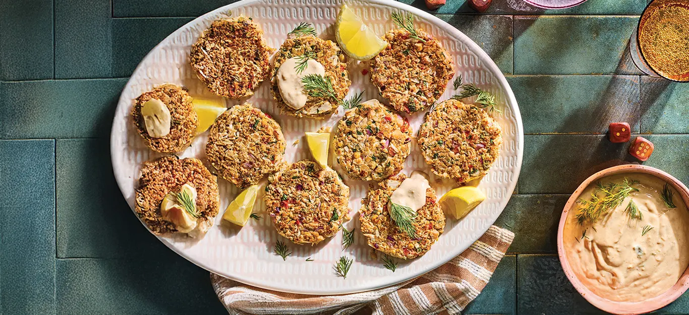 Vegan Crab Cakes with Remoulade