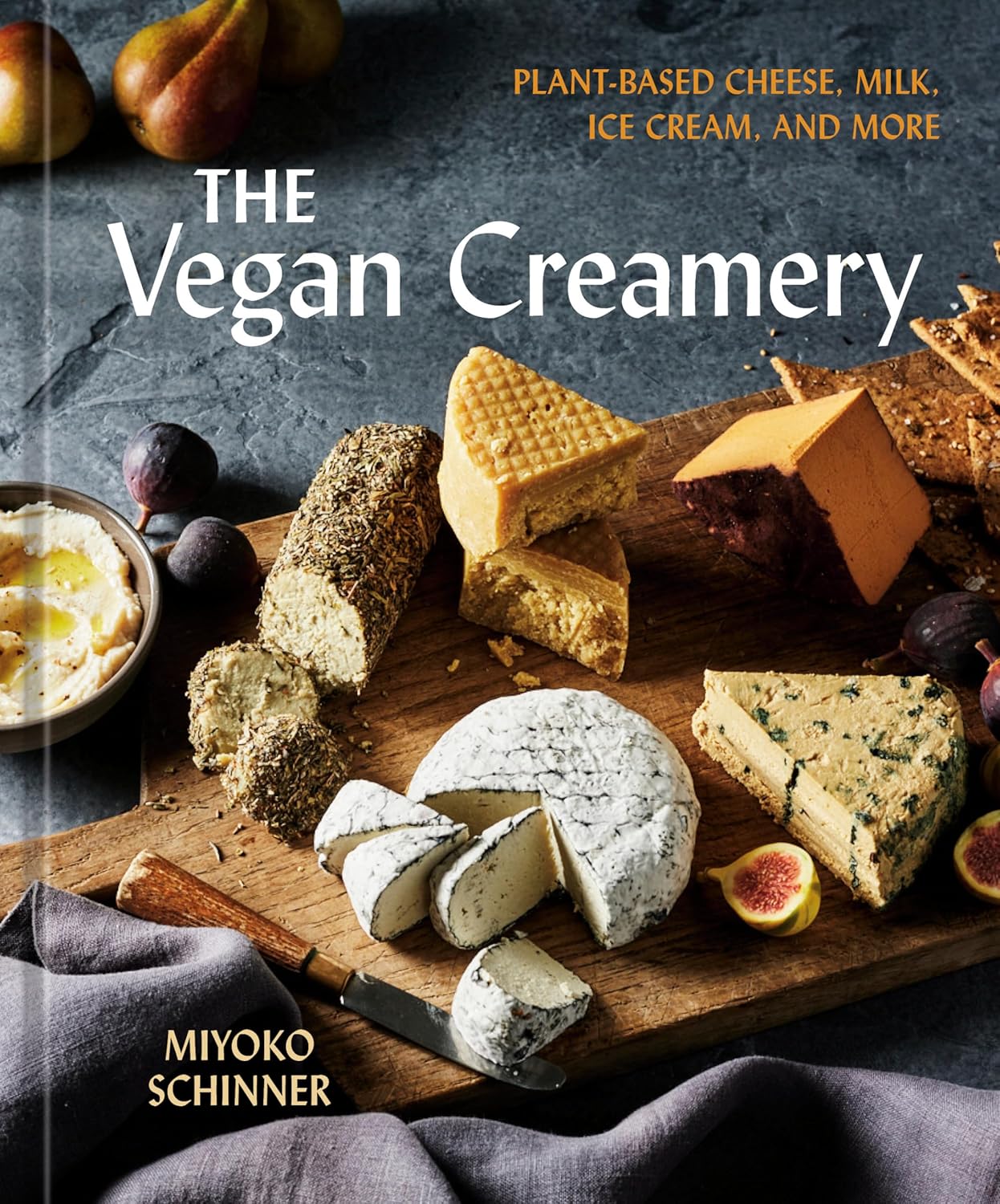 Cover of the 2025 vegan cookbook The Vegan Creamery by Miyoko Schinner