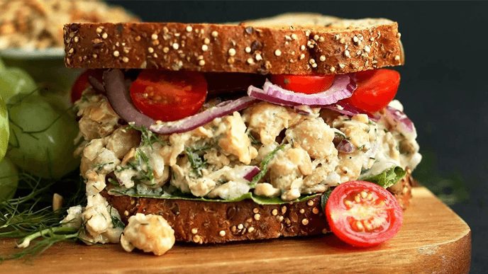 "No-Tuna" Salad Sandwich