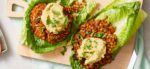 Lentil Burger Lettuce Wraps