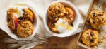 Baked Peaches with Granola Topping
