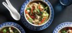 Rice Vermicelli Bowls with Bok Choy and Adzuki Beans