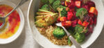 Quinoa Broccoli Bowls with Roasted Beets