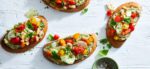 Cherry Tomato Bruschetta Tartines