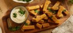 Crispy Baked Polenta Sticks with Ranch Dip