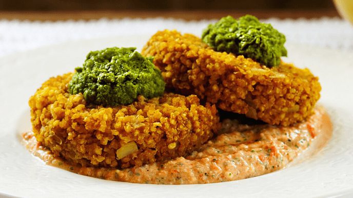 Curried Millet Cakes