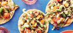 Grilled Melon and Black Bean Tostadas