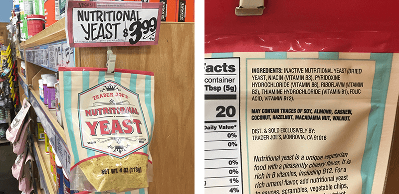 Nutritional Yeast at Trader Joe's